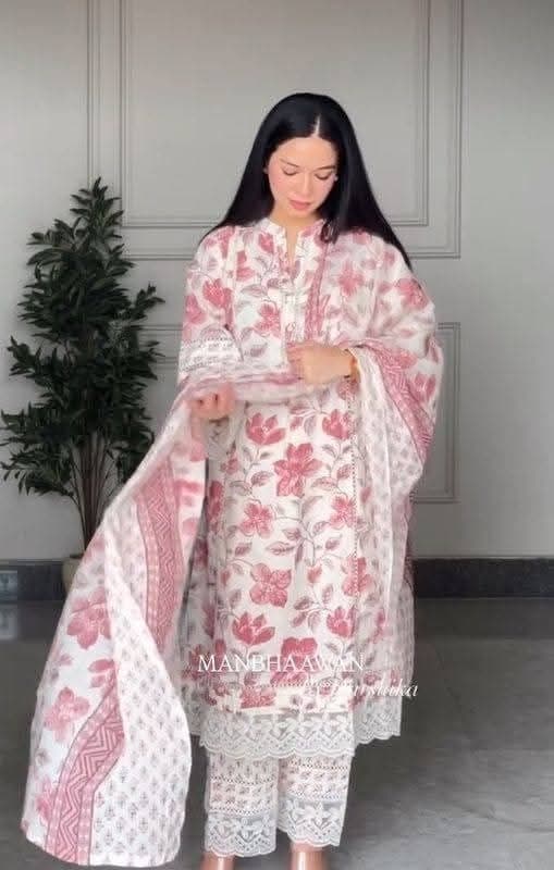 কটন এমব্রয়ডারি 3পিচ