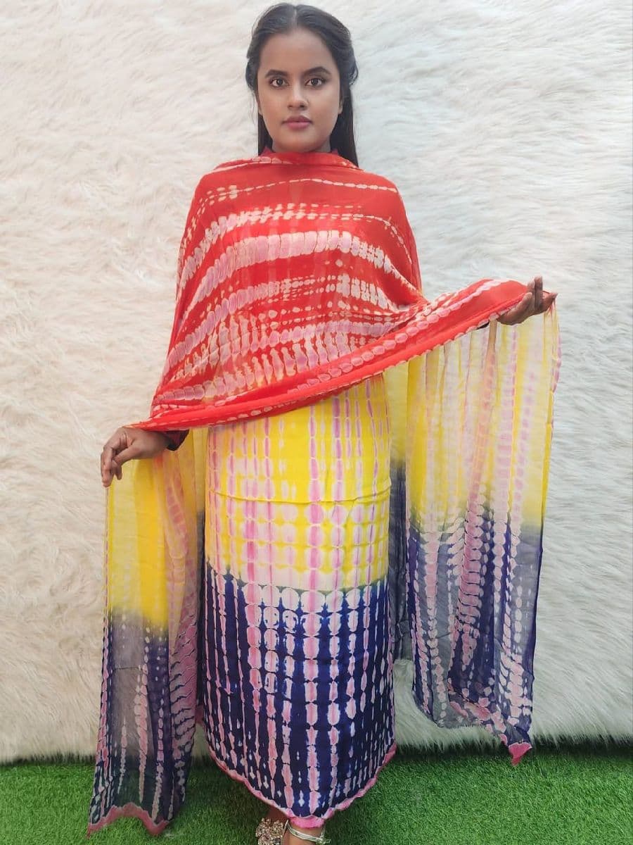 মাস্টার্ড ইয়েলো টাই-ডাই টু-পিস