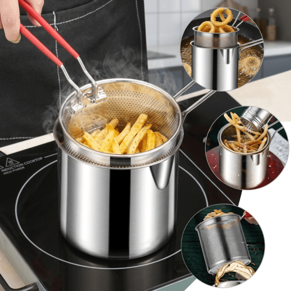 Deep Frying Pot with Strainer