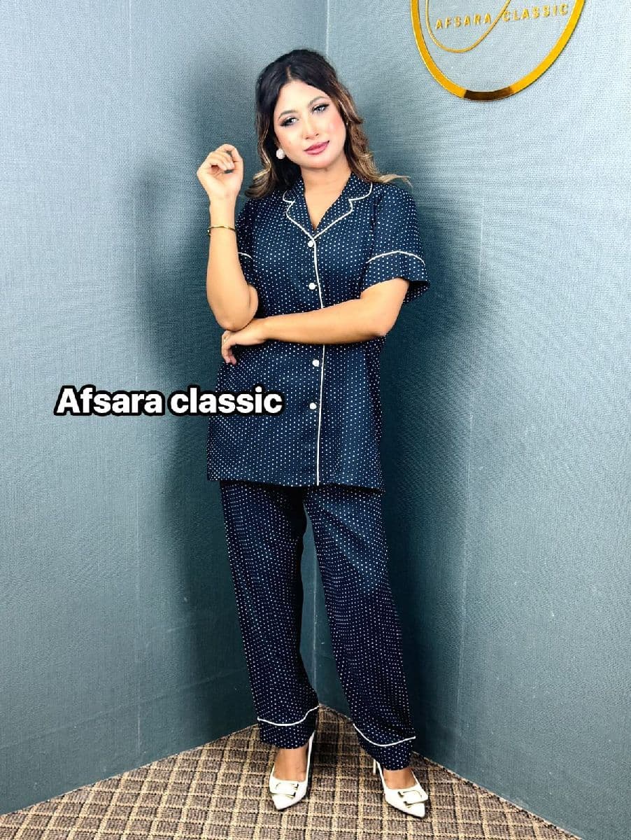 PJS Premium Linen Night Suit