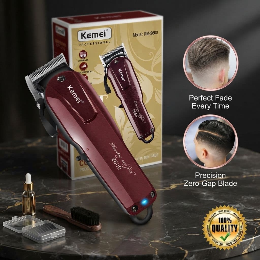 Kemei KM-2600 Professional Hair Clipper & Beard Trimmer