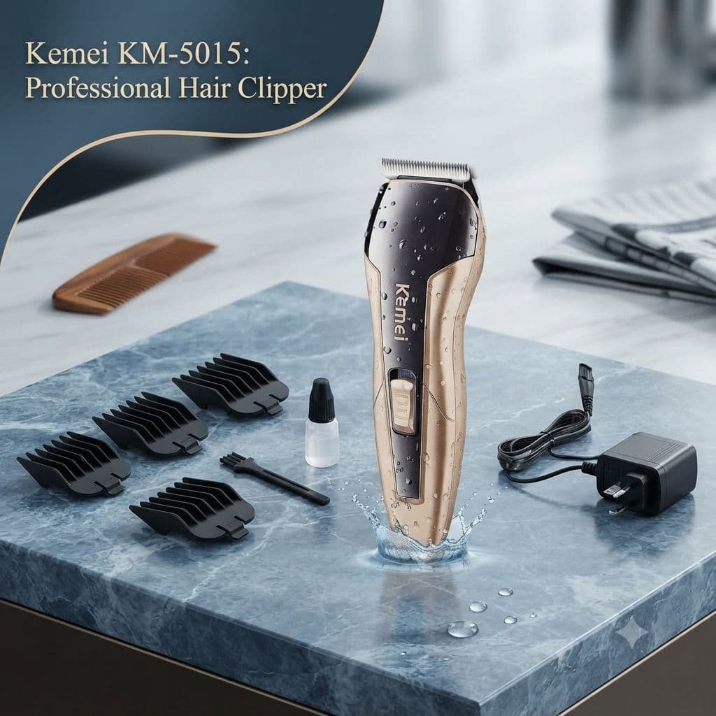 Kemei KM-5015 Professional Hair Clipper & Beard Trimmer for Men