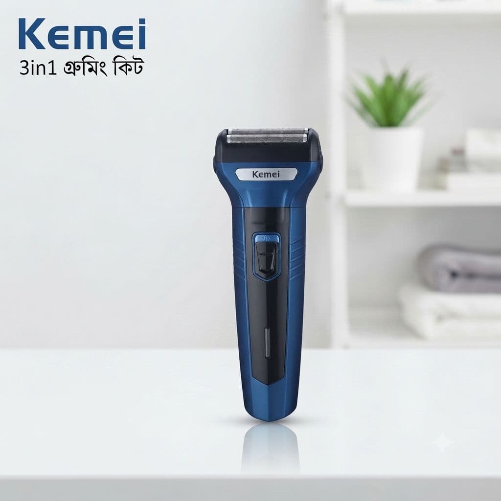 Kemei KM-6330 3-in-1 Grooming Kit (হেয়ার, বিয়ার্ড ও নোজ ট্রিমার)