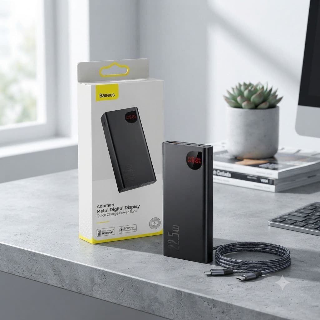 Baseus Adaman Metal Digital Display 20000mAh 22.5W Fast Charging Power Bank