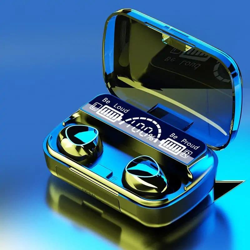 M10 TWS Wireless Earbuds – এইচডি স্টেরিও সাউন্ড ও দীর্ঘস্থায়ী ব্যাটারি ব্যাকআপ