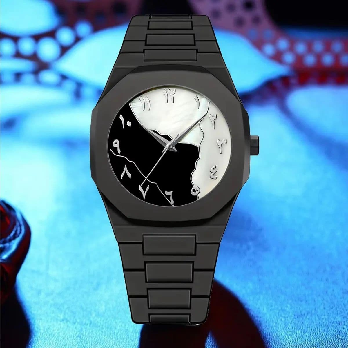 Arabic Aura Watch – অক্টাগন ডায়াল, সুইস মুভমেন্ট এবং ইন্টারচেঞ্জেবল স্ট্র্যাপ