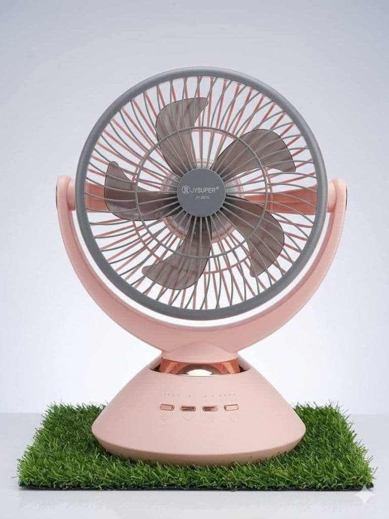 Jy Super JY-2570 9.4 Inch High Speed Rechargeable Table Fan