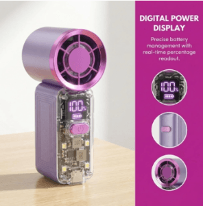 Transparent High speed fan Turbo fan light