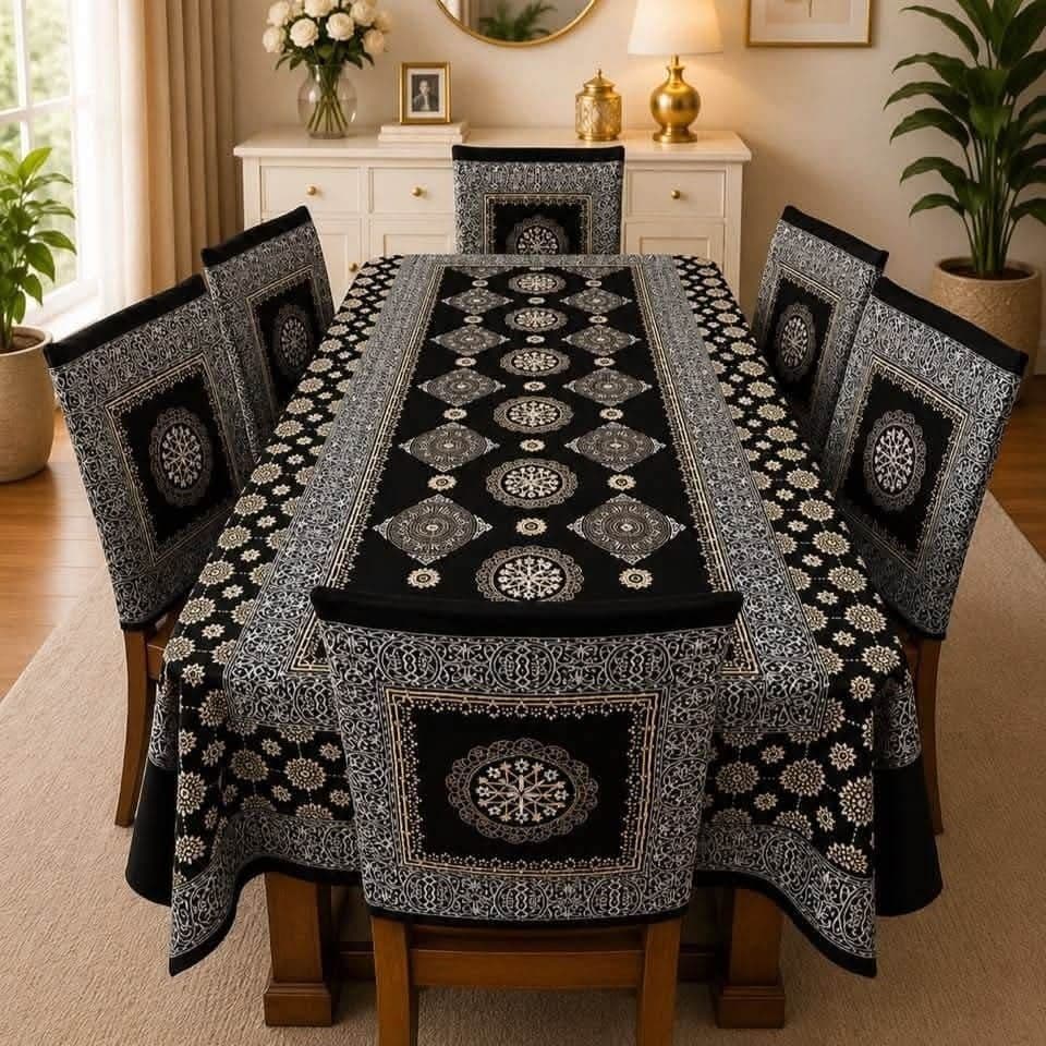 3D Dining Table Cover Set