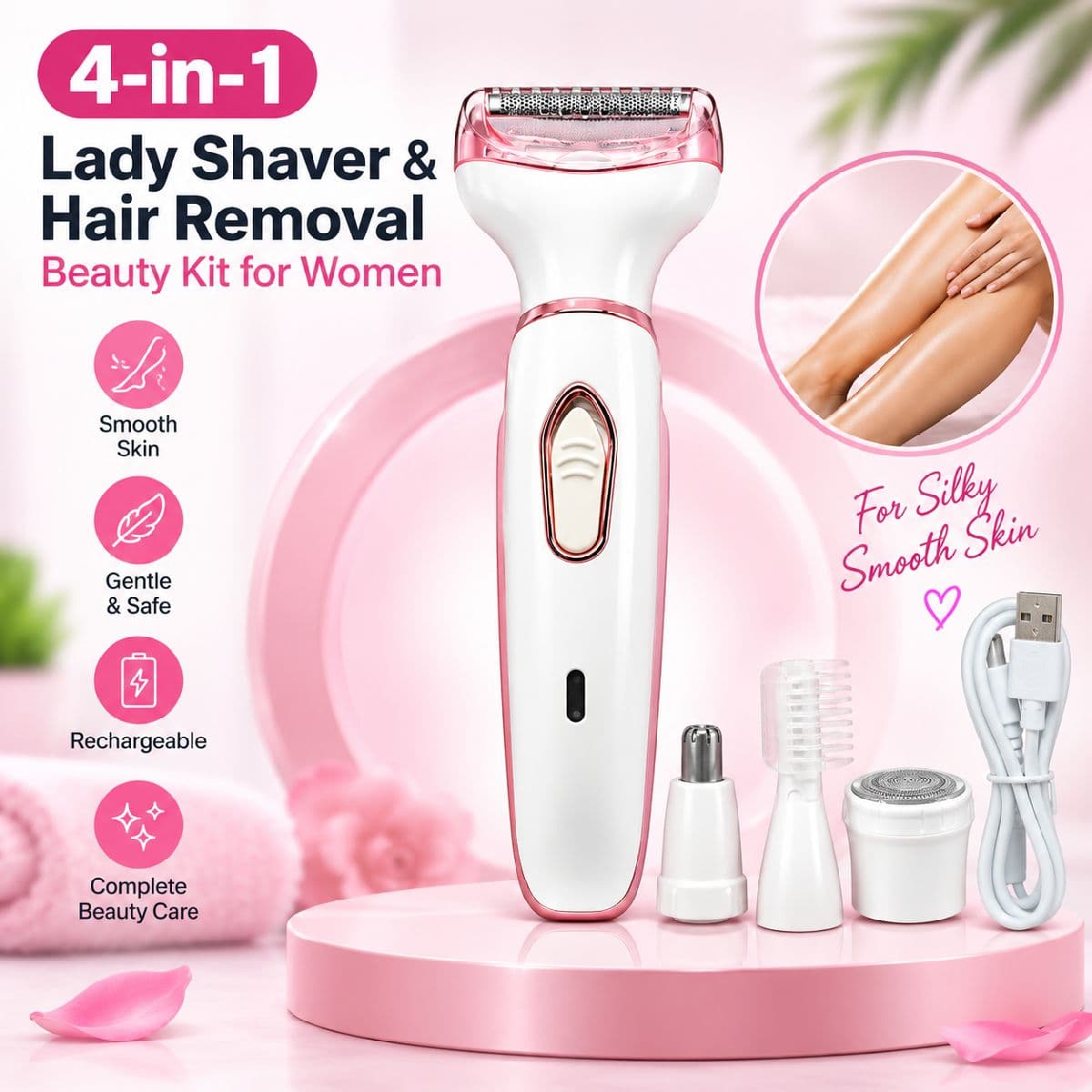 4-in-1 Lady Shaver Beauty Kit